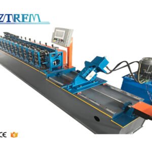Customized 1-2mm U Garage Door Guide Rail Roll Forming Machine Garage Steel Tile Roll Former CE Shutter Door Making Machine