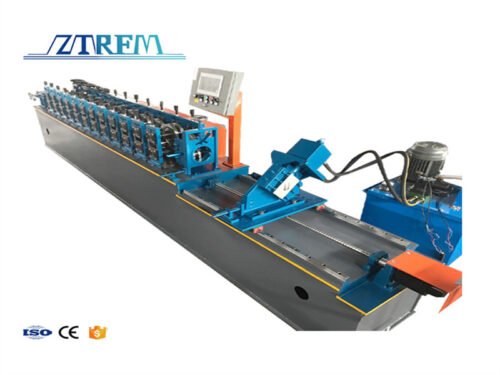 Customized 1-2mm U Garage Door Guide Rail Roll Forming Machine Garage Steel Tile Roll Former CE Shutter Door Making Machine