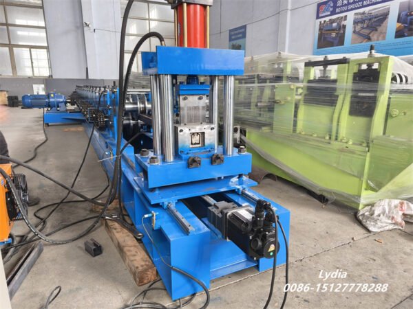 Customized 1-2mm U Garage Door Guide Rail Roll Forming Machine Garage Steel Tile Roll Former CE Shutter Door Making Machine