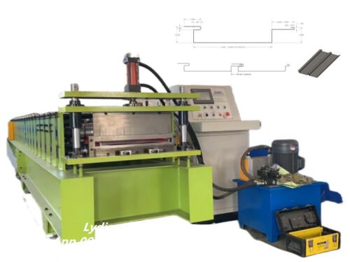 Zhongtuo FL-105 & FL-15 Interlocking Wall/Soffit Panel Machine Hydraulic Drive Roll Forming Machine