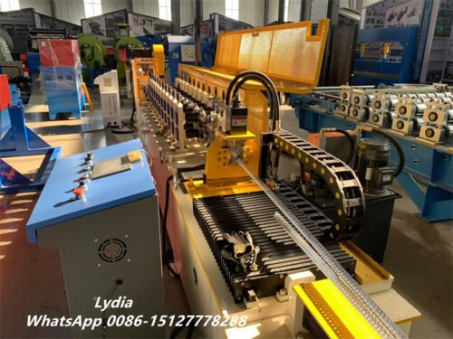 High Speed Rotary Punching L Corner Bead Wall Angle L Trim Roll Forming Machine L Angle Corner Bead Hat Profile Forming Machine Tile Making Machinery