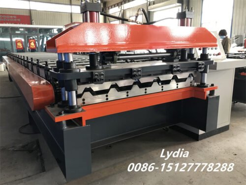 Russia Hot Sell Full Automatic T18 Metal Trapezoidal Roofing Sheet Making Machine C18 T18 Roofing Sheet Roll Forming Machine Design Manufacture