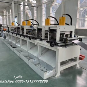 Z Profile Automobile Bottom Beam Roll Forming Machine With Holes Punching And Curving
