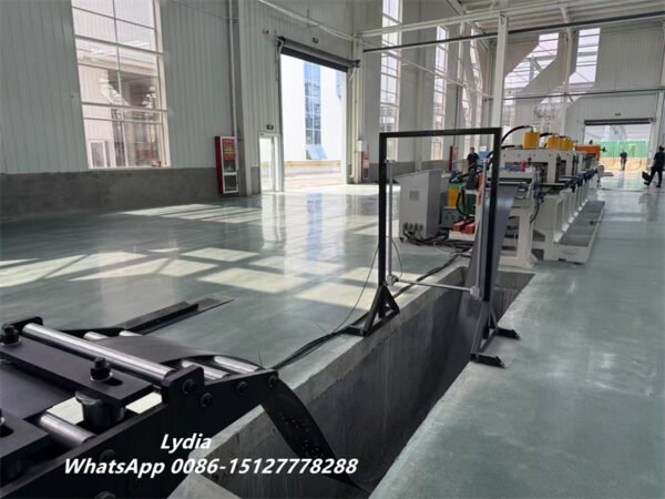 Z Profile Automobile Bottom Beam Roll Forming Machine With Holes Punching And Curving