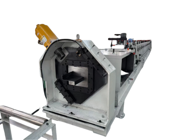 Z Profile Automobile Bottom Beam Roll Forming Machine With Holes Punching And Curving