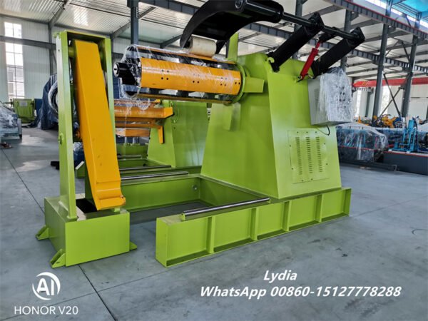High-Capacity Hydraulic Decoiler with Loading Car Recoiler 15T/10T/8T/5T Uncoiling Open Steel Coil