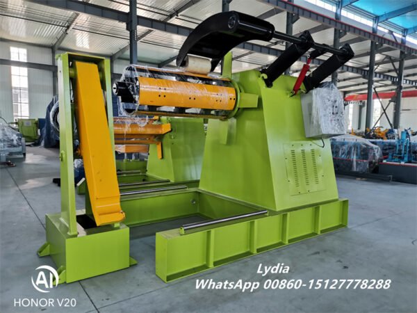 High-Capacity Hydraulic Decoiler with Loading Car Recoiler 15T/10T/8T/5T Uncoiling Open Steel Coil