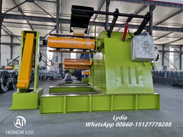 High-Capacity Hydraulic Decoiler with Loading Car Recoiler 15T/10T/8T/5T Uncoiling Open Steel Coil