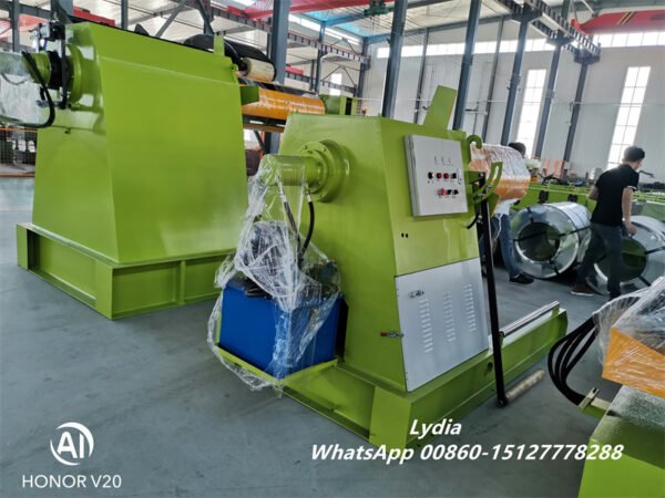 High-Capacity Hydraulic Decoiler with Loading Car Recoiler 15T/10T/8T/5T Uncoiling Open Steel Coil