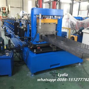 High Effective 12 Stations Cable Tray / Arch Sheet Roll Forming Machine For Roof Building Cable Tray Making Roll Forming Machine