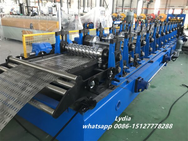 High Effective 12 Stations Cable Tray / Arch Sheet Roll Forming Machine For Roof Building Cable Tray Making Roll Forming Machine