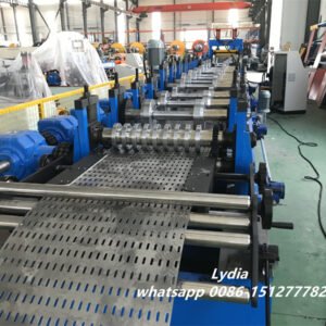 High Effective 12 Stations Cable Tray / Arch Sheet Roll Forming Machine For Roof Building Cable Tray Making Roll Forming Machine