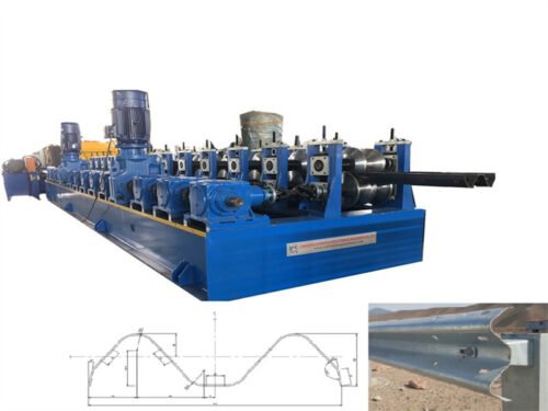 Highway Guardrail Roll Forming Machine W & Thrie Beam & C Spacer & C Post Profile Forming Machine with Precision Roll Forming Technology