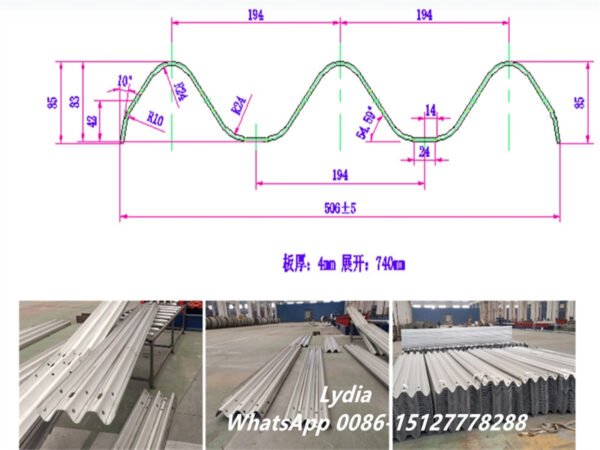 Advanced Highway Guardrail Roll Forming Machine W & Thrie Beam & C Spacer & C Post Profile Forming Machine with Precision Roll Forming Technology