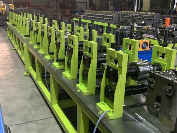 Oval pipe roll forming machine 03 (5) Full Automatic HF Welded Pipe and Oval Conduit Roll Forming Production Line with Quick Change System