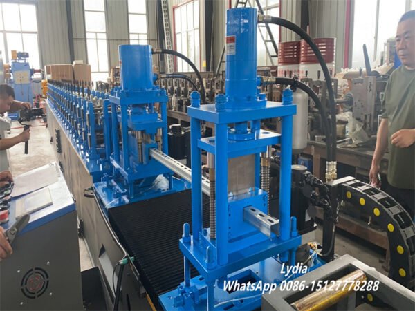 Fast Speed 20m/Min-Solar Strut Channel Roll Forming Machine Automatic Solar Panel Framing Machine