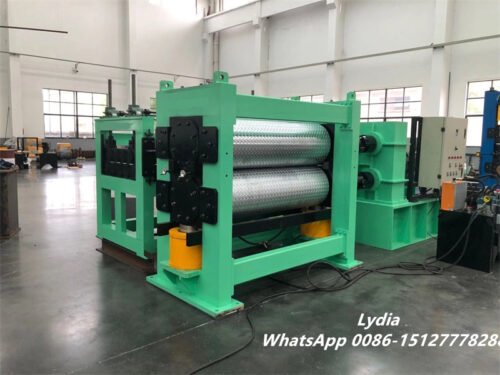 Metal Plate Stainless Steel Checkered Plate Embossing Machine 3-6mm1-3mm Steel Sheet Metal Embossing Machine Checker Plate Embossing Machine Easy Operate