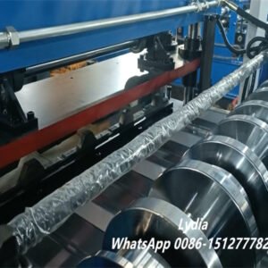 High Speed Stainless Steel Trapezoidal Roof Tile Forming Machine Metal Roofing Tile Making Machine Chain Driven Roof Tile Roll Former