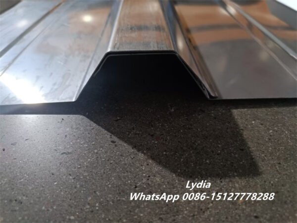 High Speed Stainless Steel Trapezoidal Roof Tile Forming Machine Metal Roofing Tile Making Machine Chain Driven Roof Tile Roll Former