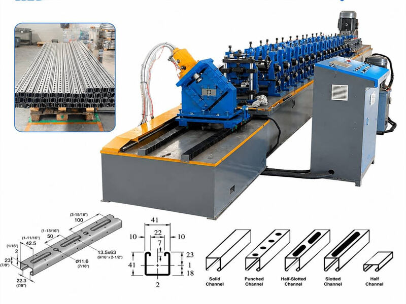solar stud 001 Zhongtuo Solar Strut Channel Roll Forming Machine | C Channel & Unistrut Production Line Manufacturer