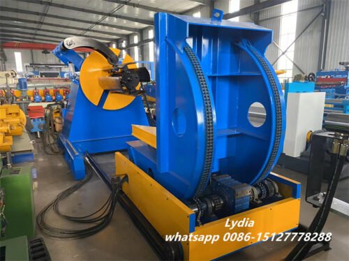 15 Ton Capacity Heavy-Duty Repositioning Hydraulic Coil Upender for Coils and Irregular Loads Industrial