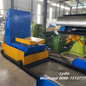 15 Ton Capacity Heavy-Duty Repositioning Hydraulic Coil Upender for Coils and Irregular Loads Industrial