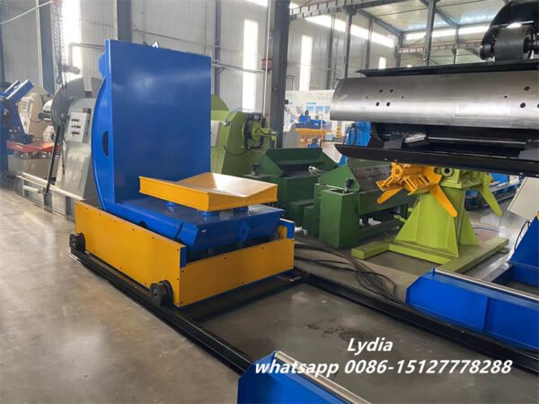 15 Ton Capacity Heavy-Duty Repositioning Hydraulic Coil Upender for Coils and Irregular Loads Industrial