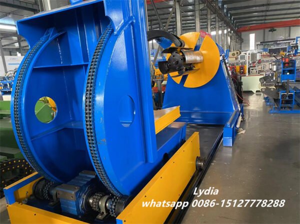 15 Ton Capacity Heavy-Duty Repositioning Hydraulic Coil Upender for Coils and Irregular Loads Industrial