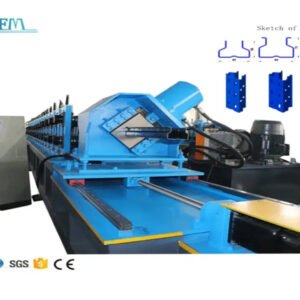 Warehouse Storage Shelf System Steel Upright Rack Making Machine Shelf Rack Roll Forming Machine Pillar Rack Making Machine