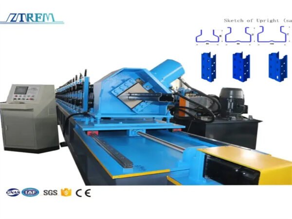 Warehouse Storage Shelf System Steel Upright Rack Making Machine Shelf Rack Roll Forming Machine Pillar Rack Making Machine
