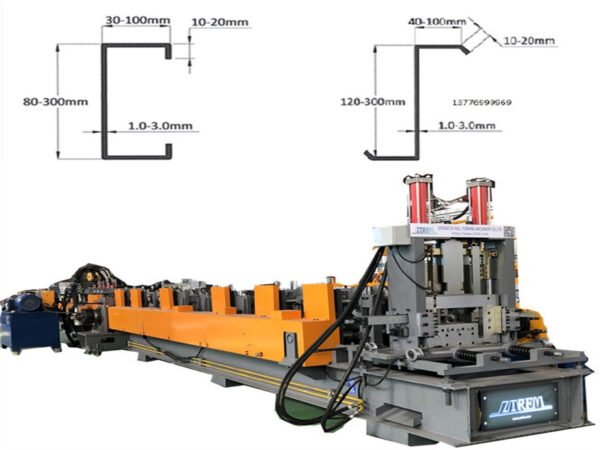 2025 New Purlin Roll Forming Machine Interchangeable CZ Purlin Roll Forming Machine CZ Purlin Rollforming / Roll Former