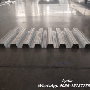 High Speed Steel Decking Sheet Production Line with 15T Decoiler and 12M Stacker Floor Deck Roll Forming Machine