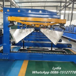 High Speed Steel Decking Sheet Production Line with 15T Decoiler and 12M Stacker Floor Deck Roll Forming Machine