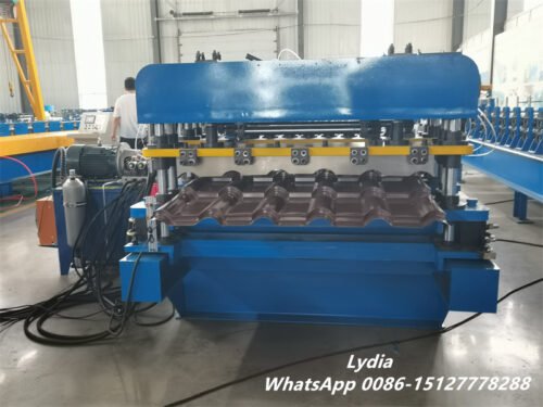 Roof Glazed Tile Roll Forming Machine Ready for Shipment Advanced Technology Glazed Tile Roof Sheet Roll Forming Machine