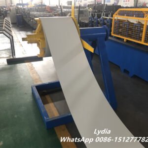 Galvalume PPGI Roofing System Ridge Capping Roll Forming Machine with 0.3-0.8mm Thickness Metal Steel