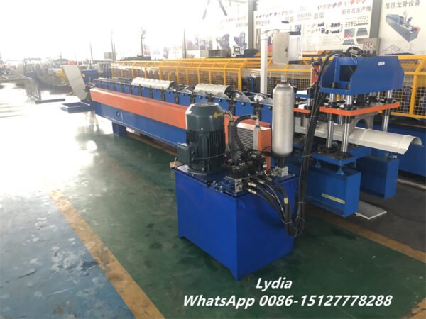 Galvalume PPGI Roofing System Ridge Capping Roll Forming Machine with 0.3-0.8mm Thickness Metal Steel