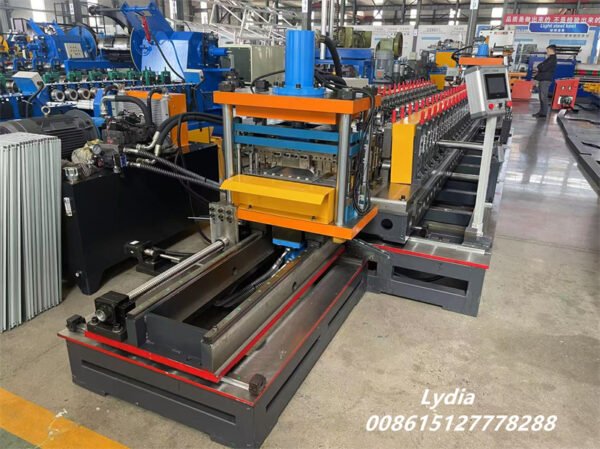 Automatic Multi-Size Supermarket Shelf Panel Roll Forming Machine Adjustable Shelf Back Panel Production Line