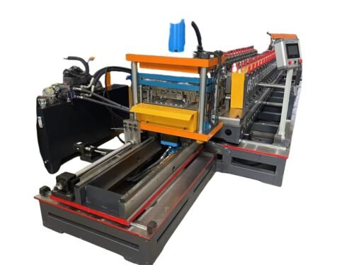 Automatic Multi-Size Supermarket Shelf Panel Roll Forming Machine Adjustable Shelf Back Panel Production Line