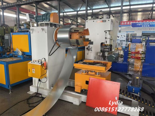 Automatic Multi-Size Supermarket Shelf Panel Roll Forming Machine Adjustable Shelf Back Panel Production Line