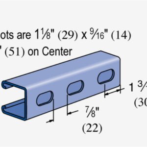 Unistrut P1000T Slotted Metal Framing Channel & C Strut Channel Roll Forming Machine