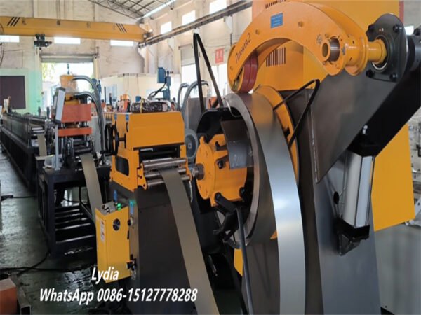 Supermarket Shelving Upright Roll Forming Machine02 Germany Supermarket Shelving Upright Roll Forming Machine Rack Upright Forming Equipment Cold Roll Forming Line for Shelving Uprights