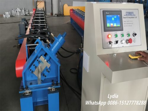 U Channel 1.5mm to 2.5mm  Sliding Guide Rail Roll Forming Machine for Shutter Door Guide Rail Machine