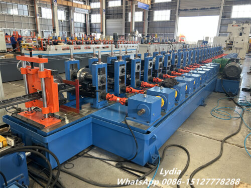 Upright Machine08 High-speed supermarket shelving upright roll forming machine installed for German racking system manufacturer