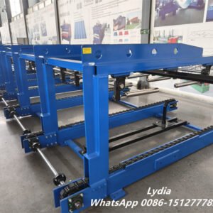Algeria High Speed T35 T40 0.4-1.2mm Metal Roofing Sheet Forming Machine with Flying Shear Gearbox Transmission