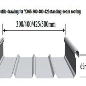 065-400-425 Standing Seam Roofing Machine Automatic Metal Roof Roll Forming Line