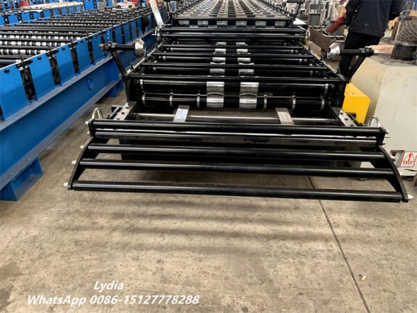 0.3-0.8mm Automatic High Speed Glazed Roof Tile Double Layer Roof Sheet Roll Forming Machine