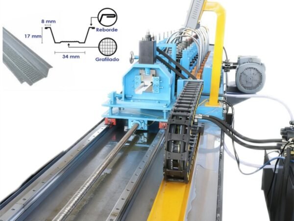 Metal Hat Channel Roll Forming Machine Professional Manufacturer Two-In-One Hat Purlin Roll Forming Machine