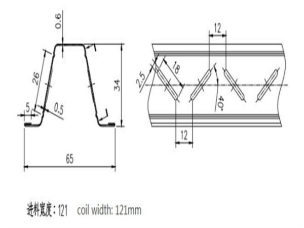Metal Hat Channel Roll Forming Machine Professional Manufacturer Two-In-One Hat Purlin Roll Forming Machine