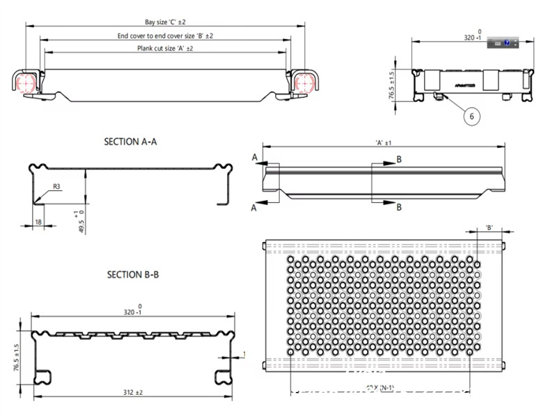 Metal Scaffold Walk Board Punching and Forming Machine