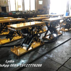 Triple Hydraulic Scissor Lift Table 4m High Lift Industrial Platform for Heavy Duty Machine